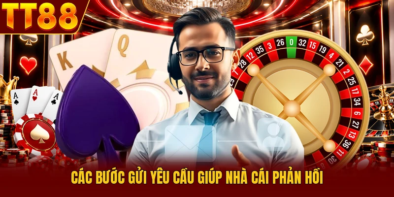 CSKH 24/7 TT88 Tổng Hợp Kênh Hỗ Trợ Hội Viên Chuyên Nghiệp 4 Các bước gửi yêu cầu giúp nhà cái phản hồi