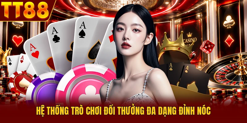 Hệ thống trò chơi đổi thưởng đa dạng đỉnh nóc